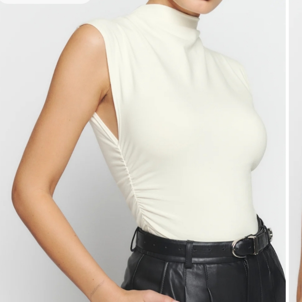 Sleeveless Cream Top